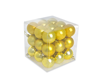 Подробнее о Набор елочных шаров, д-5 см, 27 шт. цвет золото