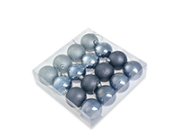 Подробнее о Набор елочных шаров, д=6 см, 9 шт.серый, серебр.