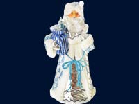 Подробнее о Декоративная кукла 'Дед Мороз',55 см, ГОЛУБОЙ