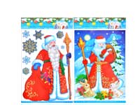 Подробнее о Наклейка-панно новогодняя 'Дед Мороз', 29х41 см
